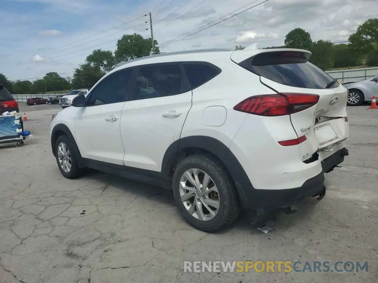 2 fotografías del automóvil dañado KM8J33A48LU134682 HYUNDAI TUCSON 2020