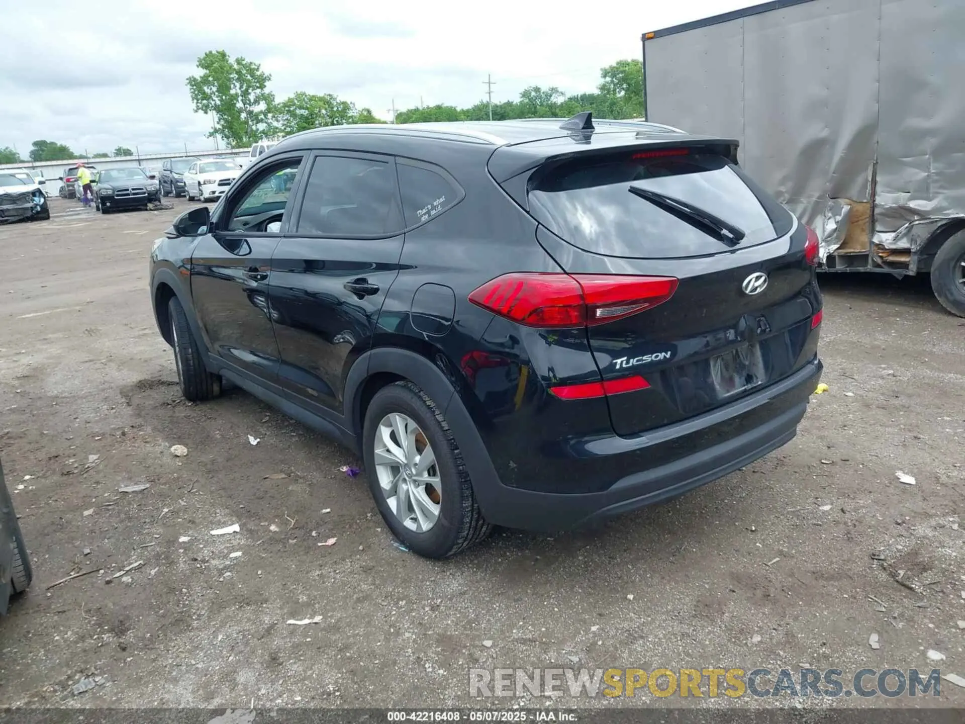 3 fotografías del automóvil dañado KM8J33A48LU137047 HYUNDAI TUCSON 2020
