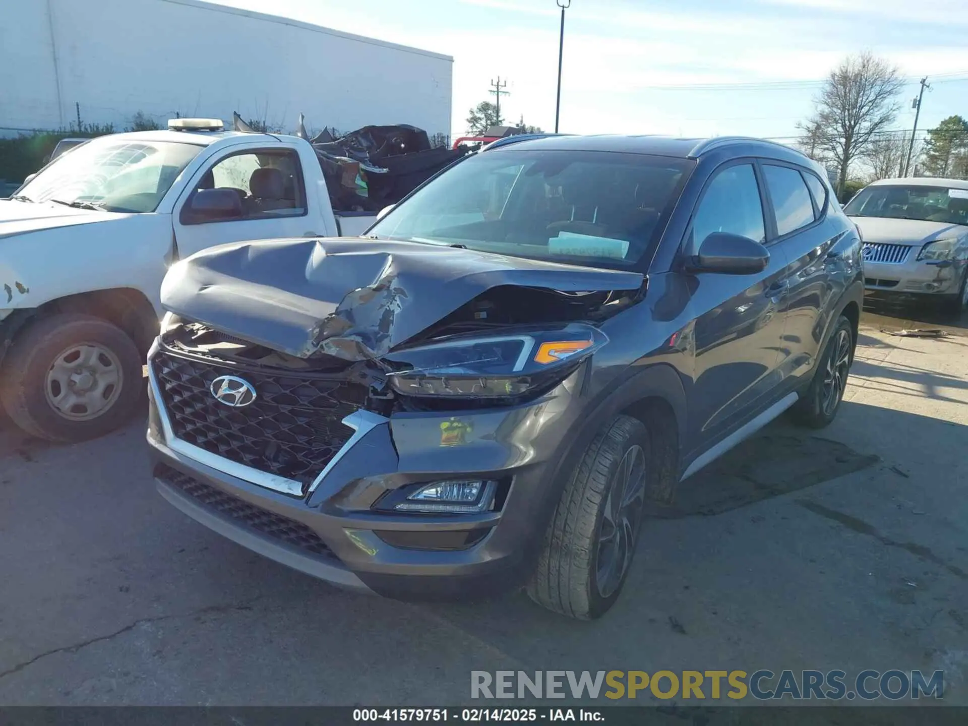 2 fotografías del automóvil dañado KM8J33AL0LU131721 HYUNDAI TUCSON 2020