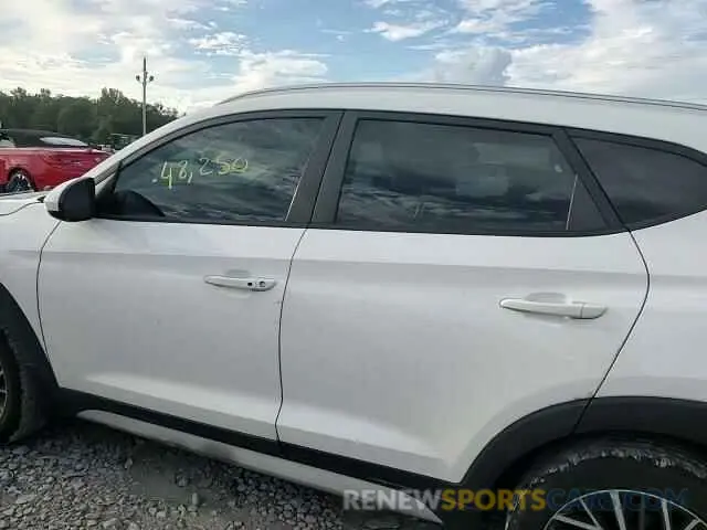 11 fotografías del automóvil dañado KM8J33AL7LU147690 HYUNDAI TUCSON 2020