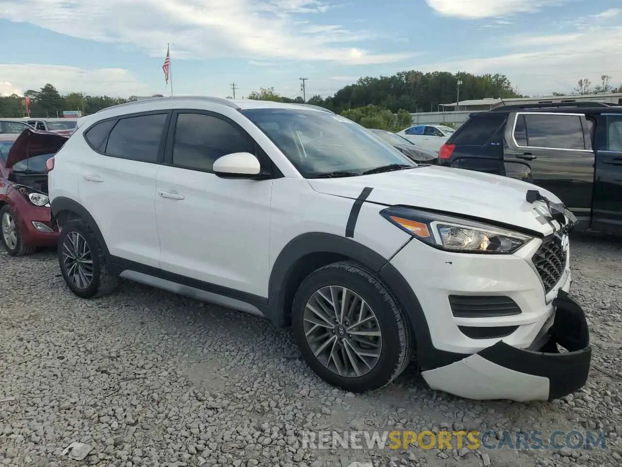 4 fotografías del automóvil dañado KM8J33AL7LU147690 HYUNDAI TUCSON 2020