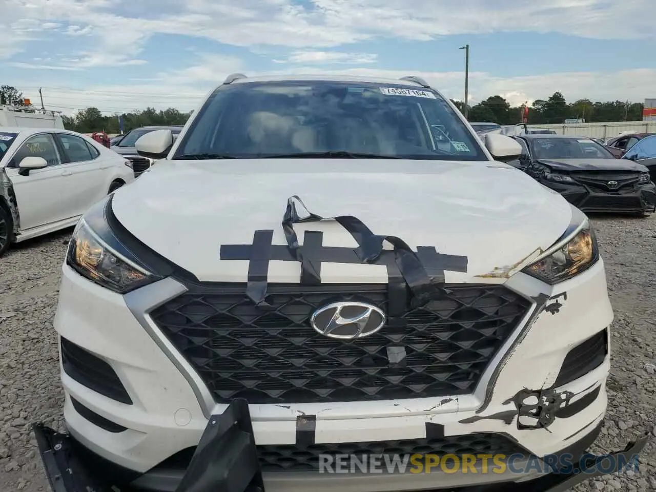 5 fotografías del automóvil dañado KM8J33AL7LU147690 HYUNDAI TUCSON 2020
