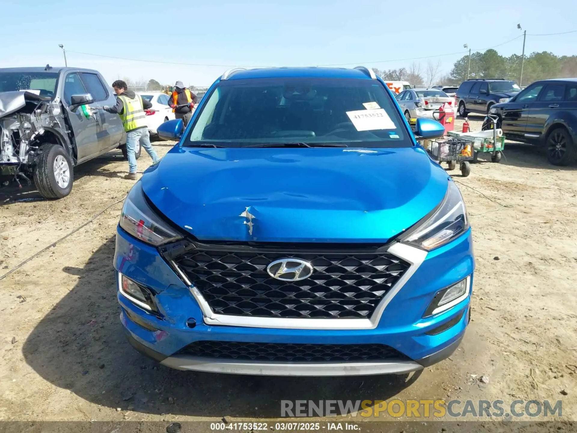 12 fotografías del automóvil dañado KM8J33AL9LU112312 HYUNDAI TUCSON 2020
