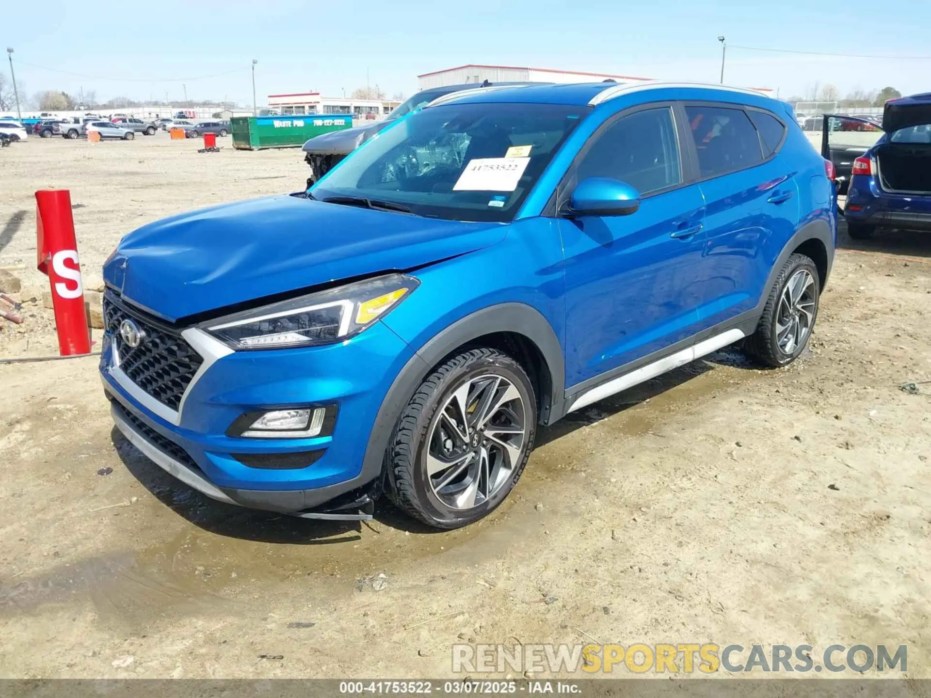 2 fotografías del automóvil dañado KM8J33AL9LU112312 HYUNDAI TUCSON 2020