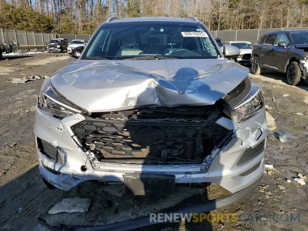 5 fotografías del automóvil dañado KM8J3CA40LU136605 HYUNDAI TUCSON 2020