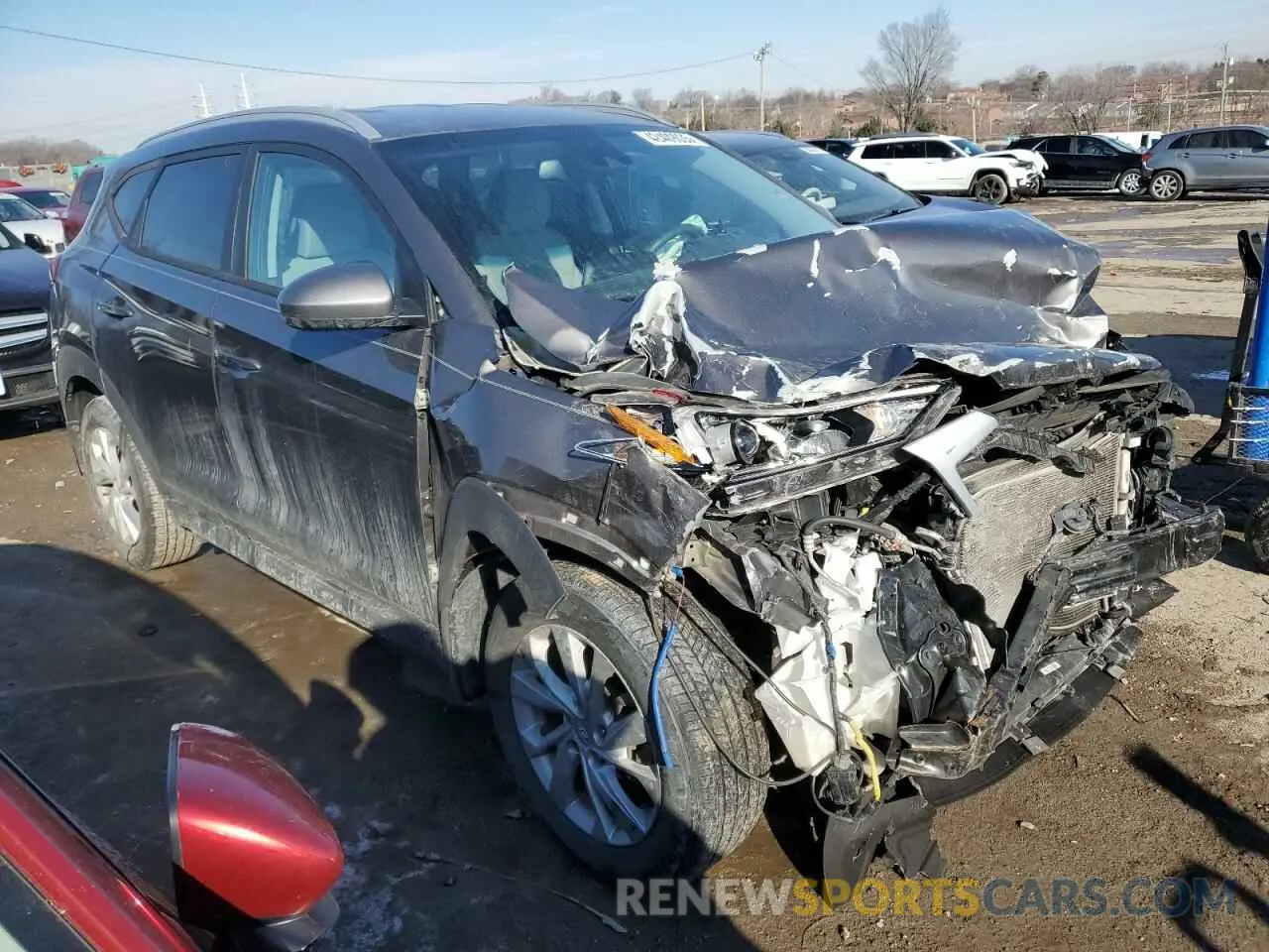4 fotografías del automóvil dañado KM8J3CA41LU135284 HYUNDAI TUCSON 2020