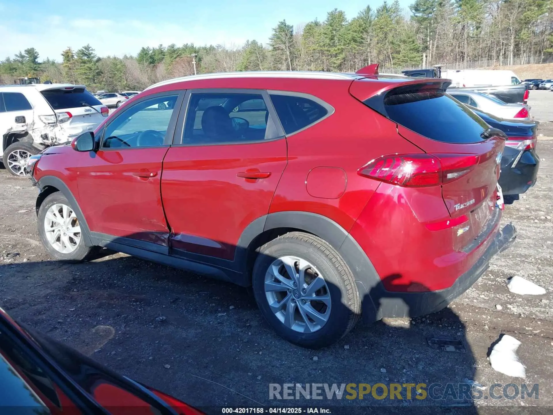 14 fotografías del automóvil dañado KM8J3CA42LU145368 HYUNDAI TUCSON 2020
