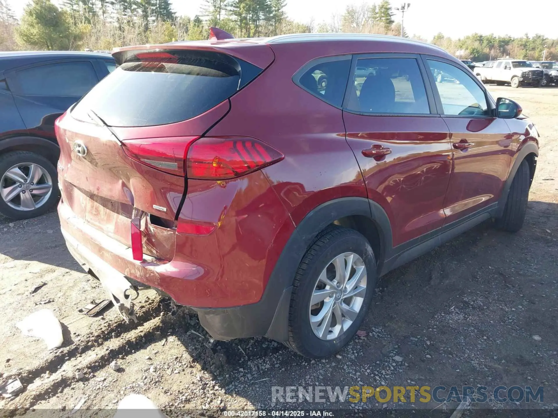 4 fotografías del automóvil dañado KM8J3CA42LU145368 HYUNDAI TUCSON 2020