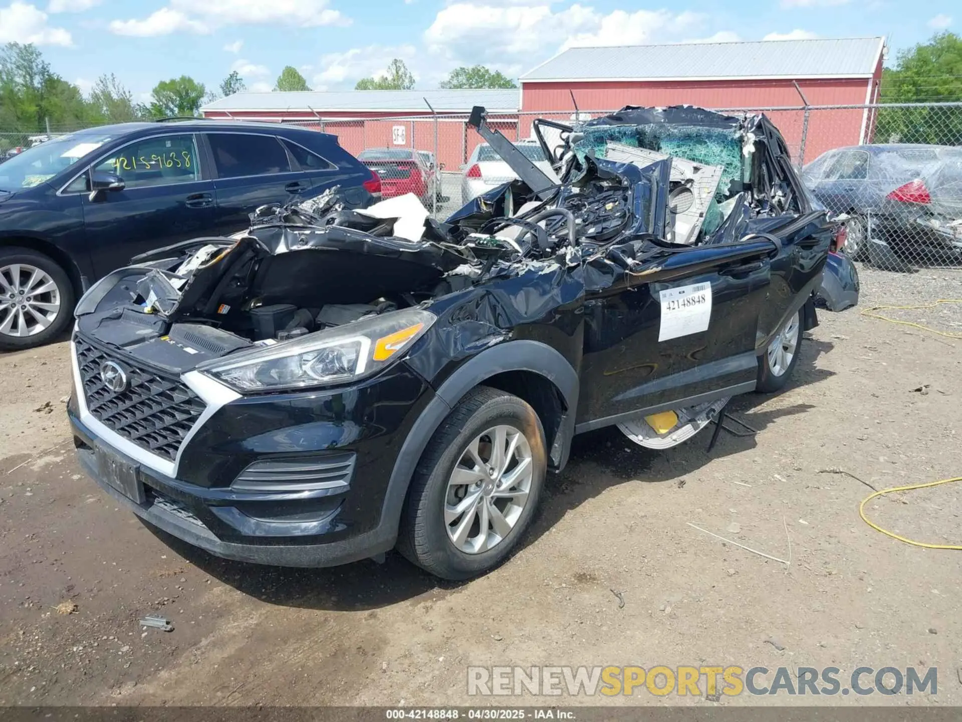 2 fotografías del automóvil dañado KM8J3CA47LU084325 HYUNDAI TUCSON 2020