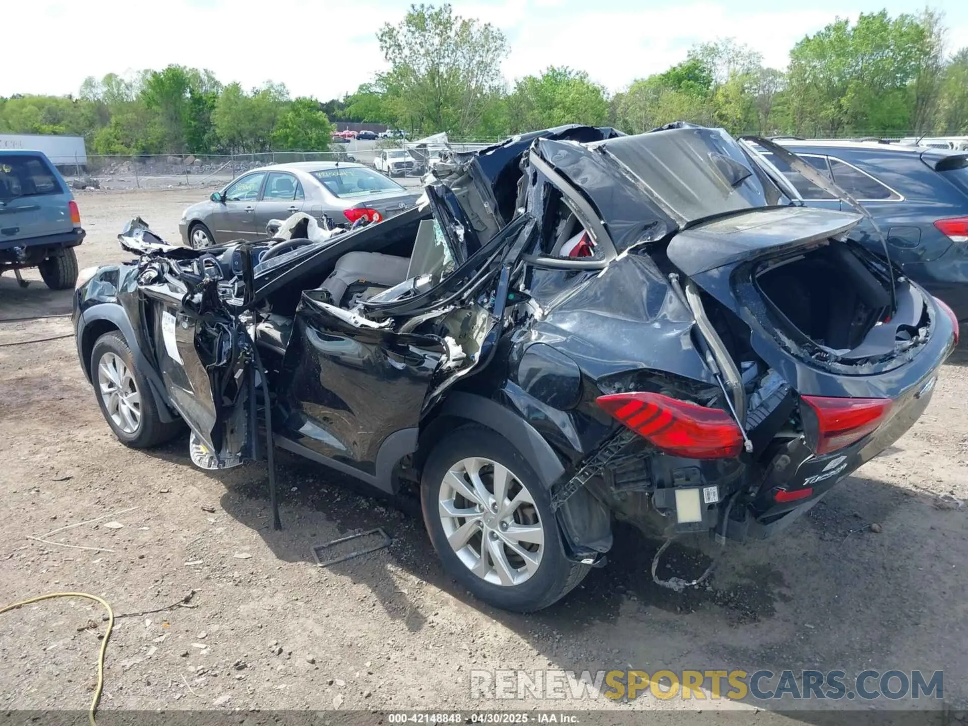 3 fotografías del automóvil dañado KM8J3CA47LU084325 HYUNDAI TUCSON 2020