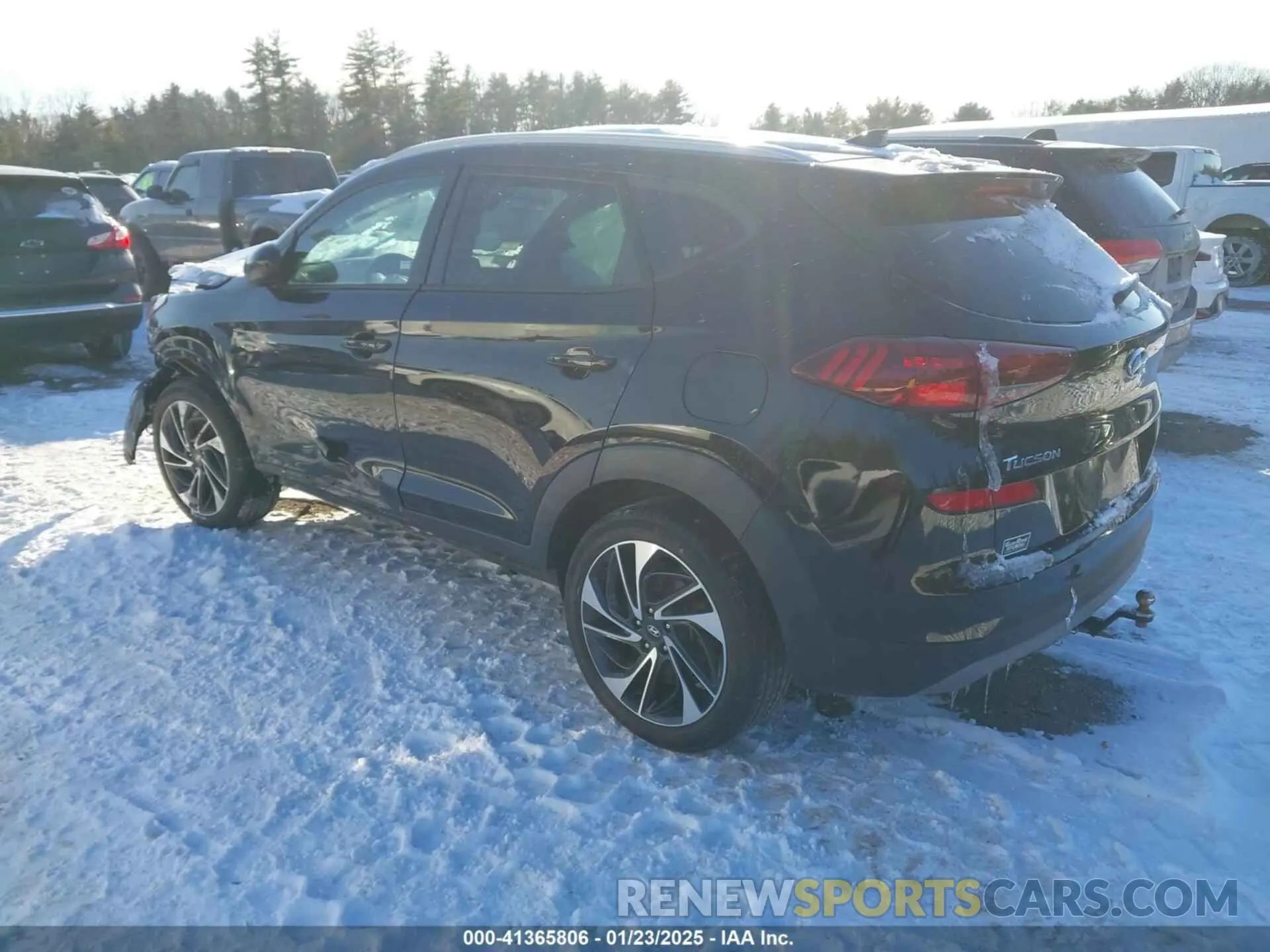 3 fotografías del automóvil dañado KM8J3CAL0LU148986 HYUNDAI TUCSON 2020