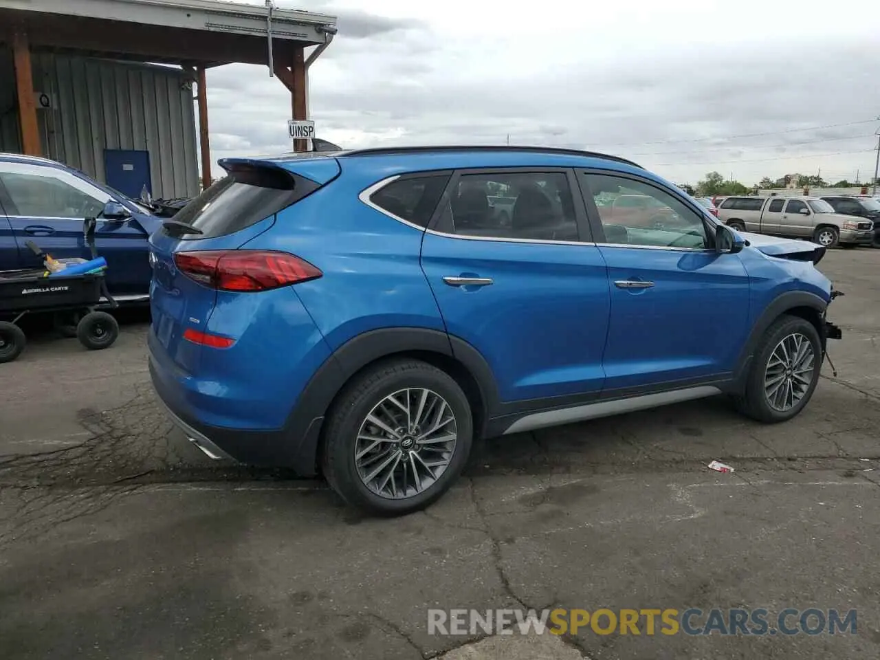 3 fotografías del automóvil dañado KM8J3CAL0LU231740 HYUNDAI TUCSON 2020
