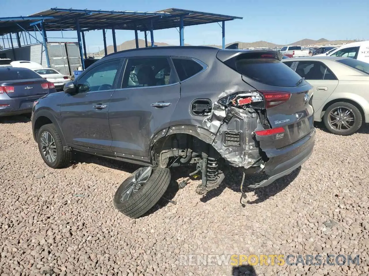 2 fotografías del automóvil dañado KM8J3CAL2LU248068 HYUNDAI TUCSON 2020