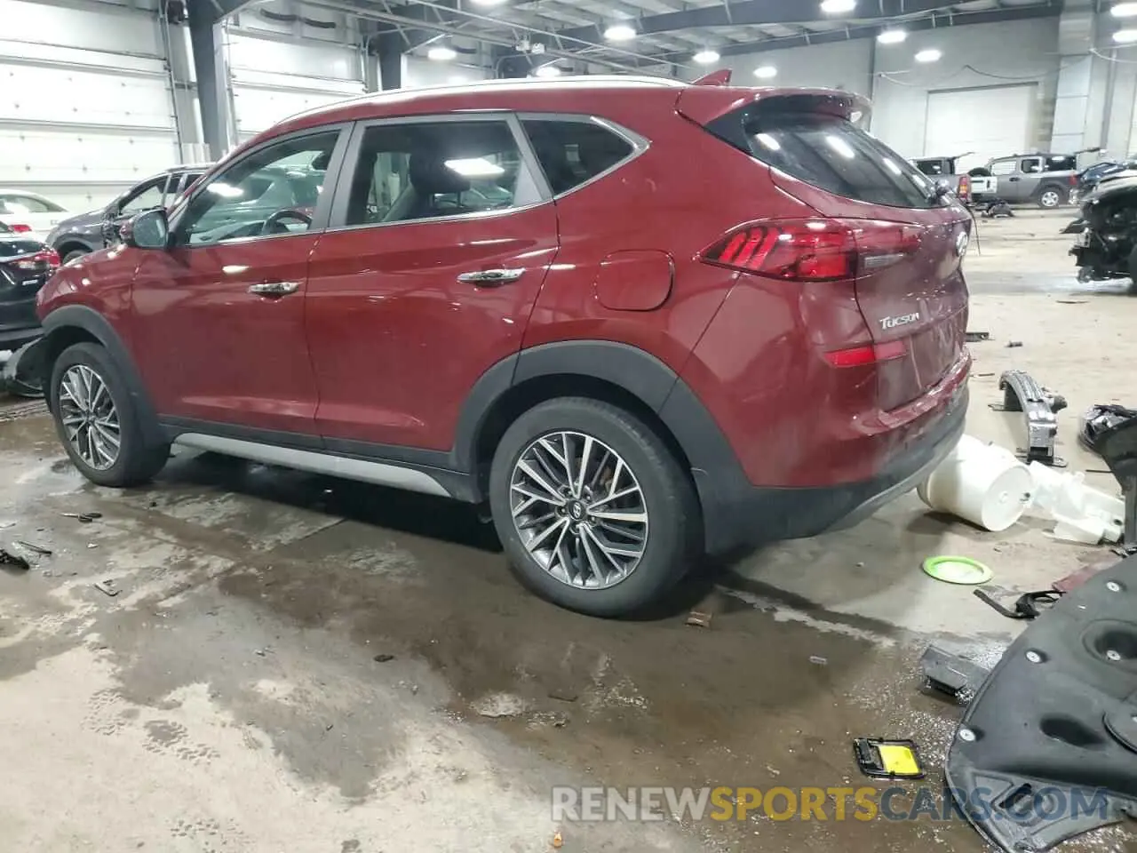 2 fotografías del automóvil dañado KM8J3CAL2LU264206 HYUNDAI TUCSON 2020