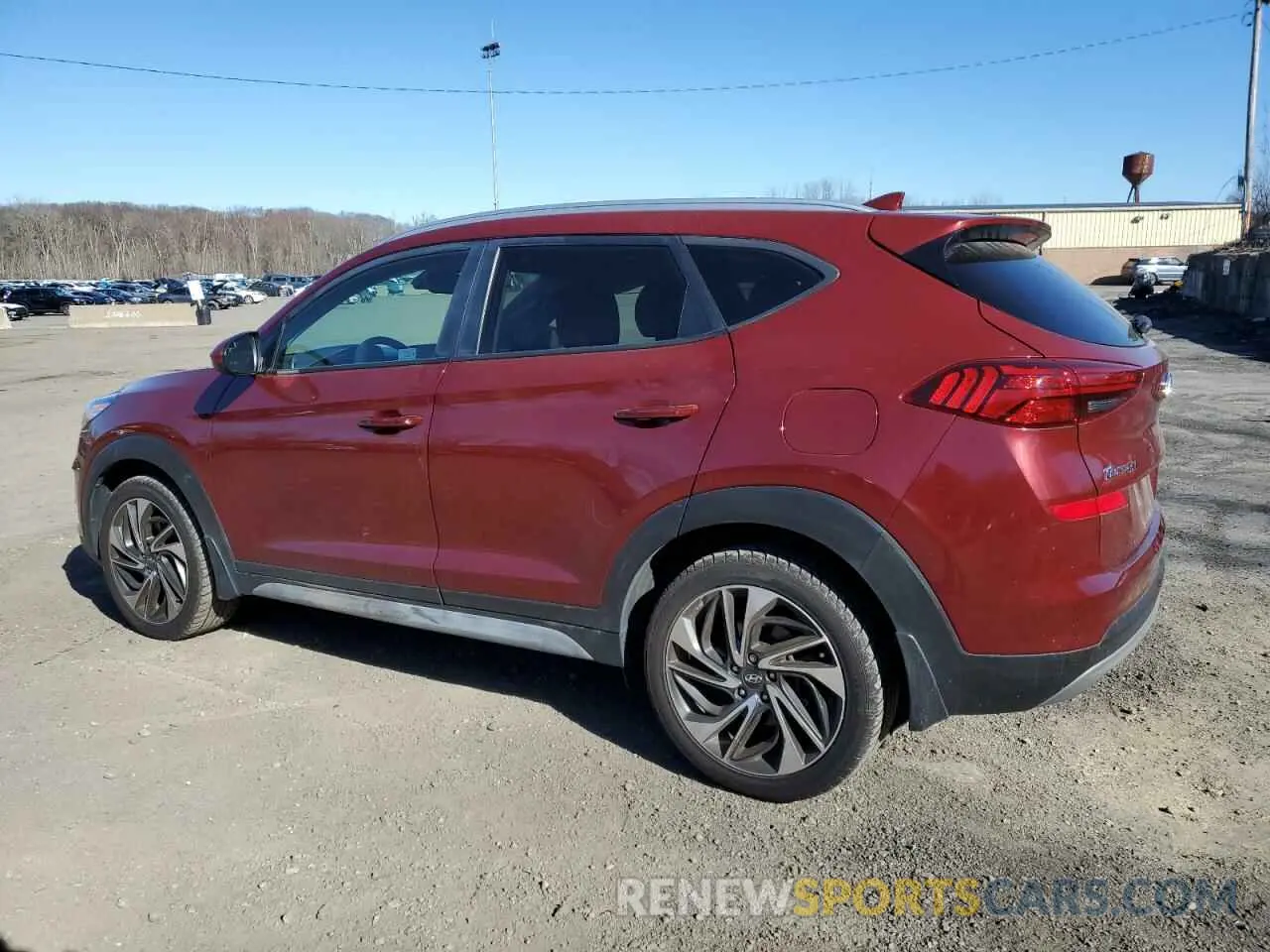 2 fotografías del automóvil dañado KM8J3CAL3LU268622 HYUNDAI TUCSON 2020