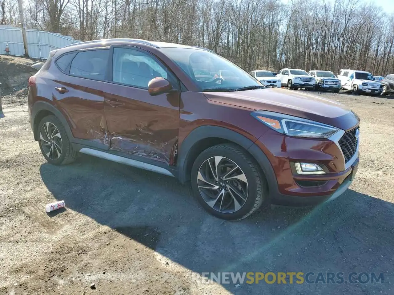 4 fotografías del automóvil dañado KM8J3CAL3LU268622 HYUNDAI TUCSON 2020