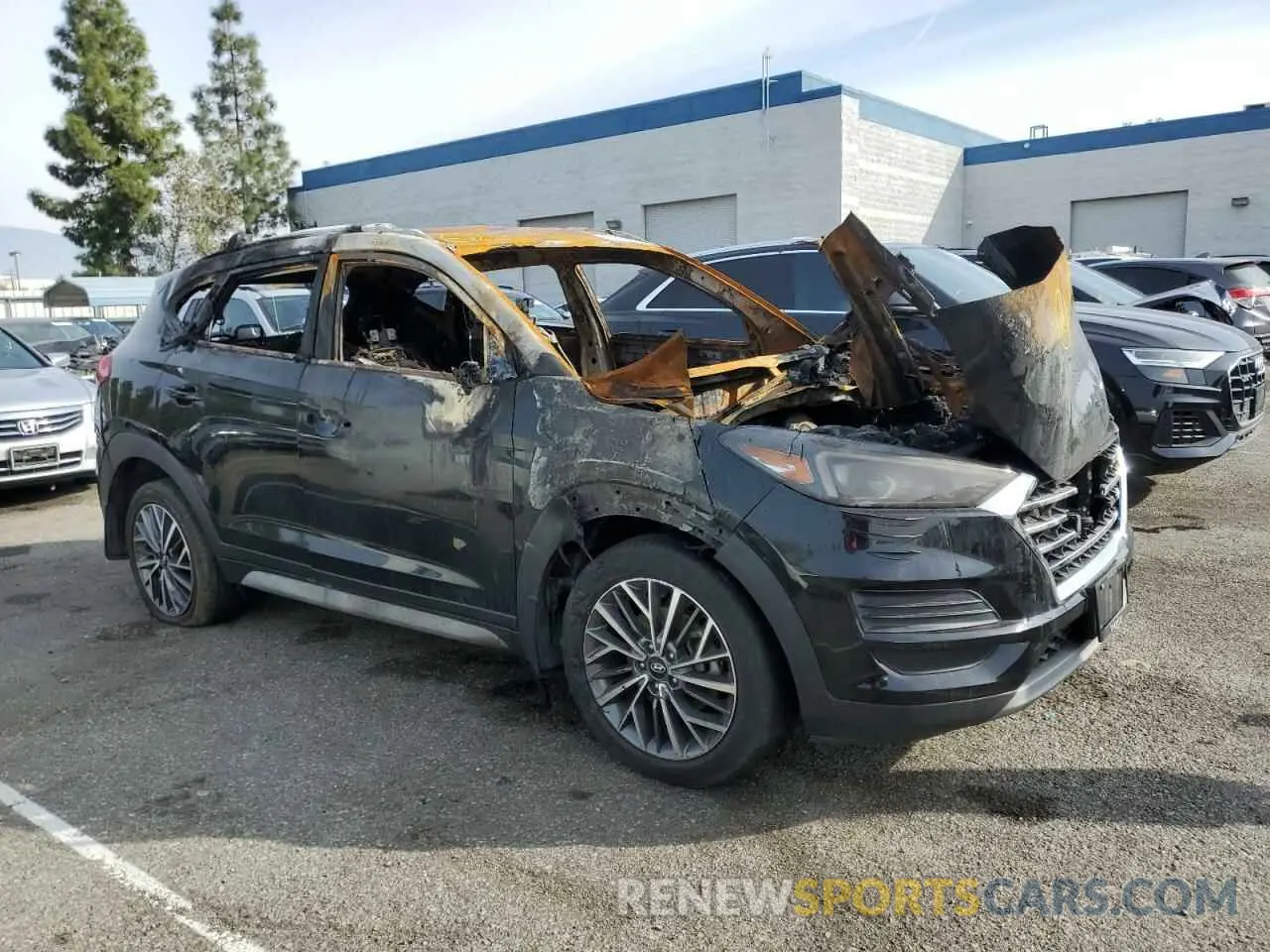 4 fotografías del automóvil dañado KM8J3CAL4LU214553 HYUNDAI TUCSON 2020