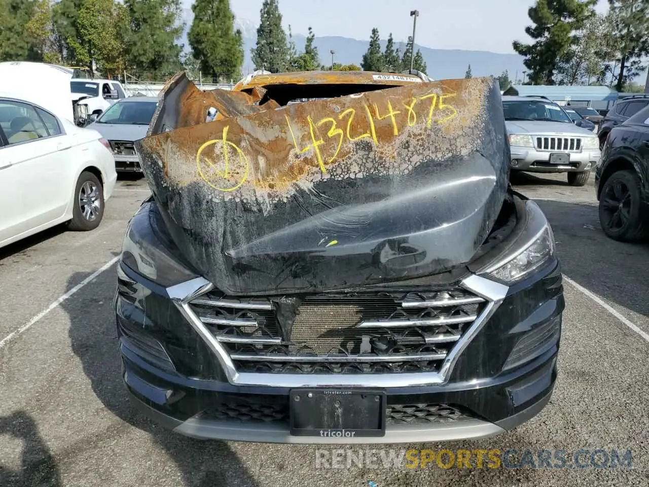 5 fotografías del automóvil dañado KM8J3CAL4LU214553 HYUNDAI TUCSON 2020