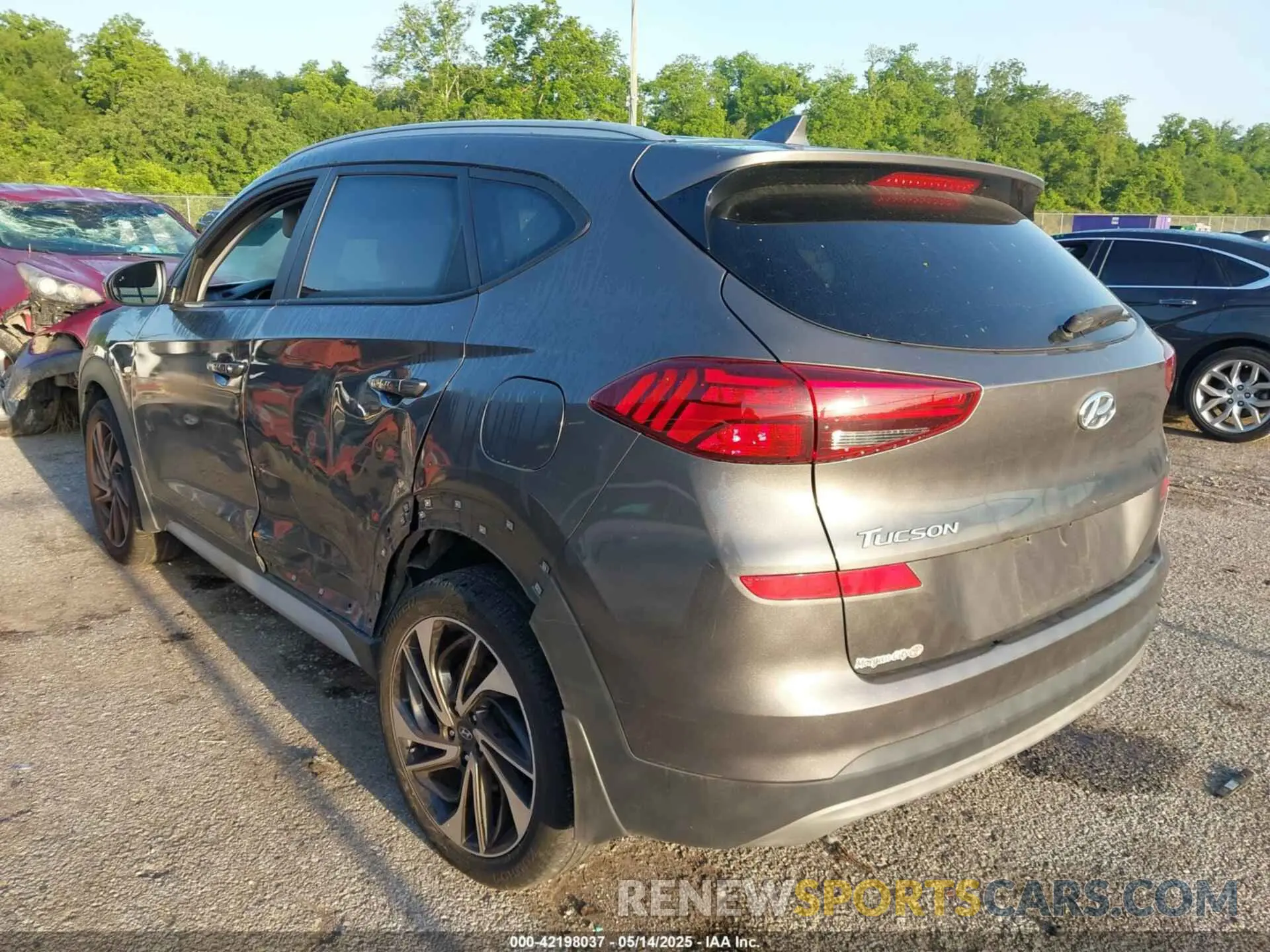 3 fotografías del automóvil dañado KM8J3CAL6LU197657 HYUNDAI TUCSON 2020