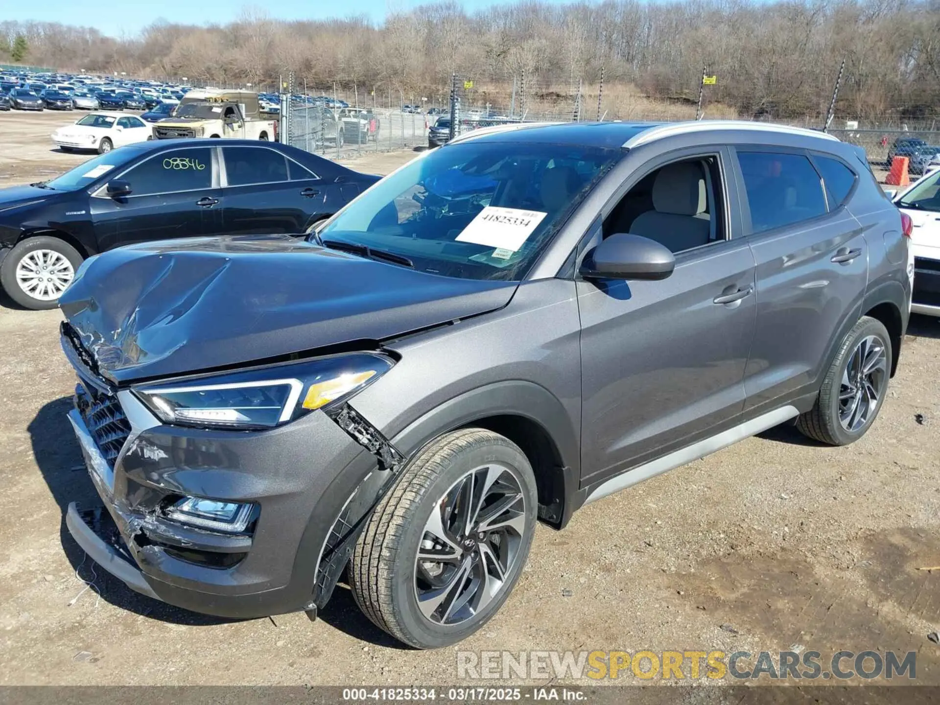 2 fotografías del automóvil dañado KM8J3CAL6LU278948 HYUNDAI TUCSON 2020