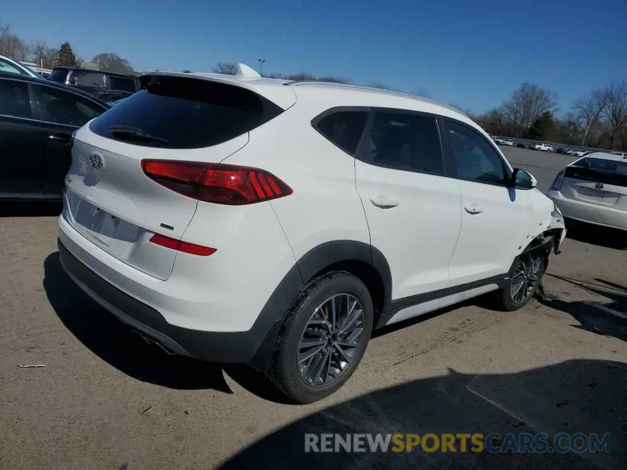 3 fotografías del automóvil dañado KM8J3CAL7LU214868 HYUNDAI TUCSON 2020
