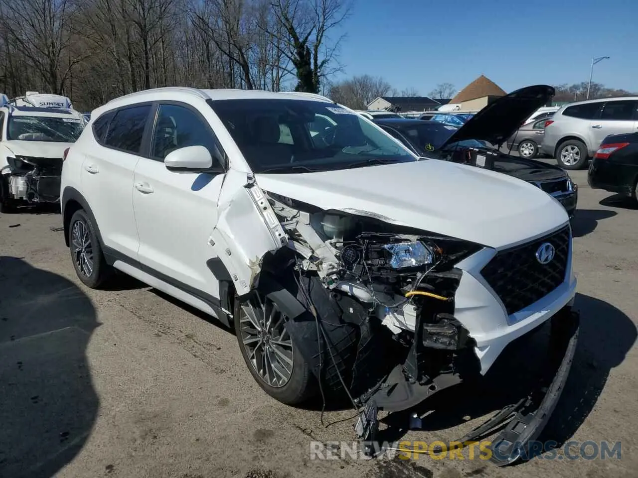 4 fotografías del automóvil dañado KM8J3CAL7LU214868 HYUNDAI TUCSON 2020