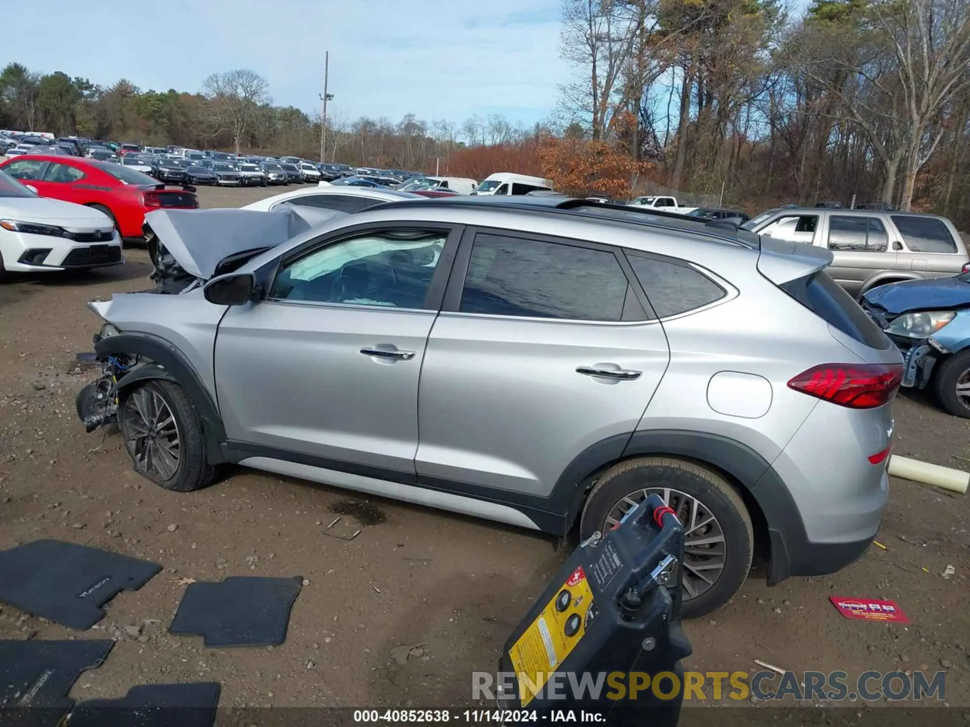14 fotografías del automóvil dañado KM8J3CAL8LU201319 HYUNDAI TUCSON 2020