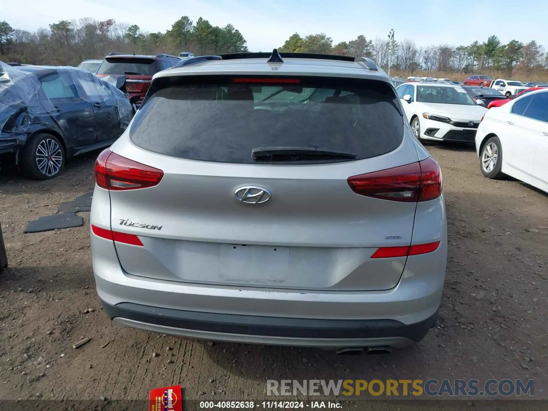 16 fotografías del automóvil dañado KM8J3CAL8LU201319 HYUNDAI TUCSON 2020