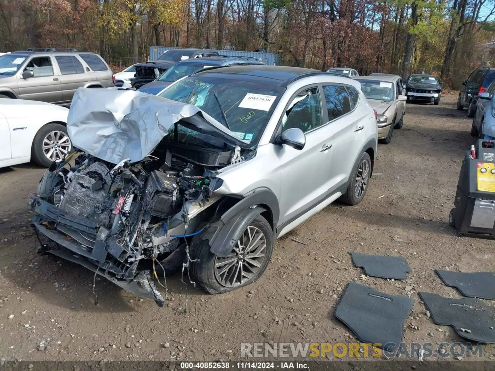 2 fotografías del automóvil dañado KM8J3CAL8LU201319 HYUNDAI TUCSON 2020