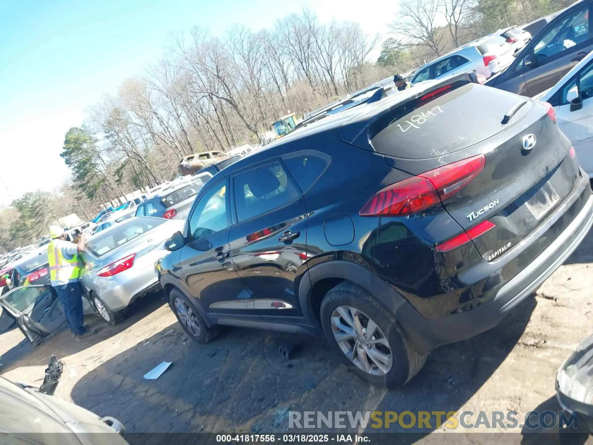 14 fotografías del automóvil dañado KM8J23A40MU334847 HYUNDAI TUCSON 2021