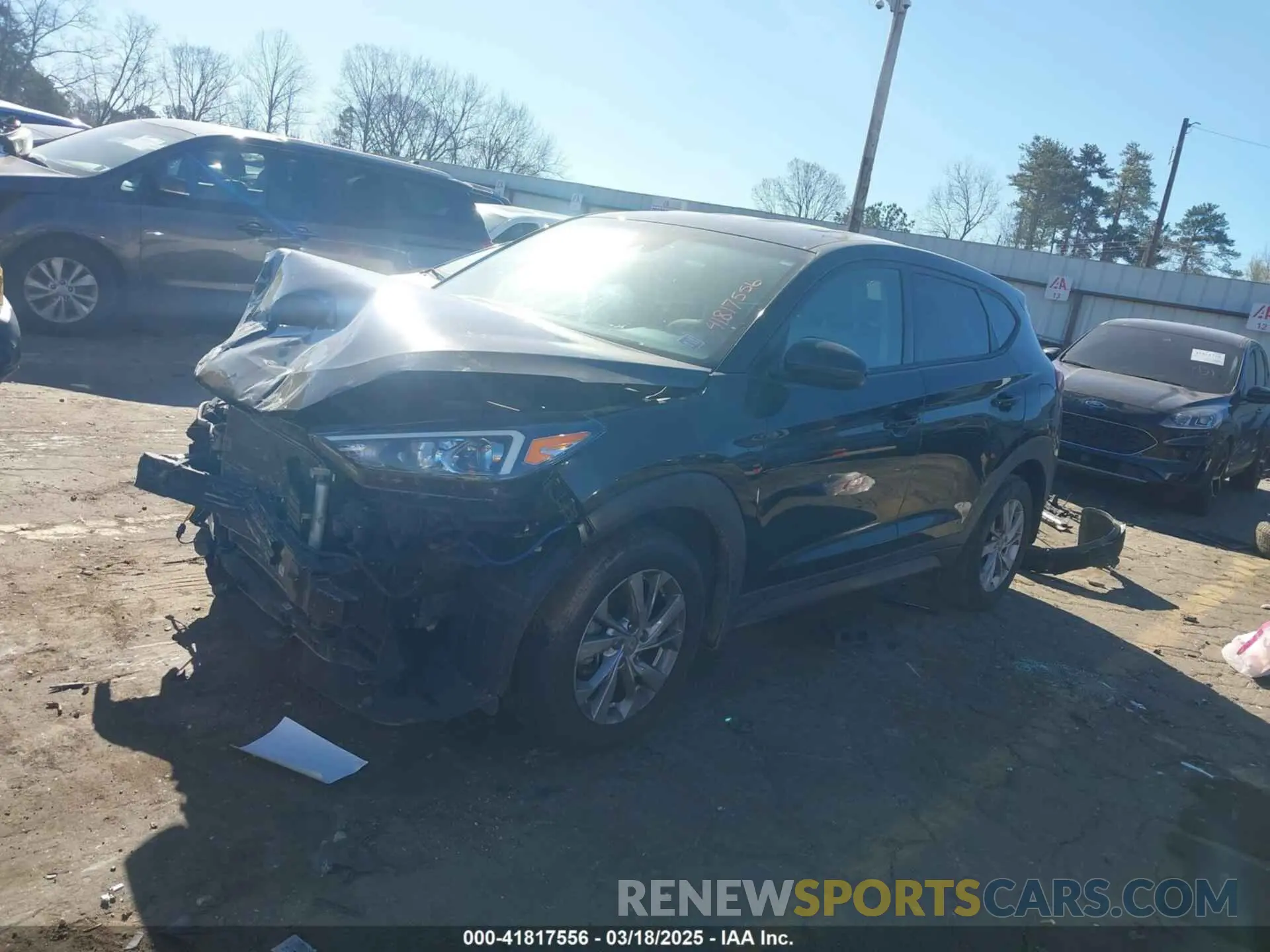2 fotografías del automóvil dañado KM8J23A40MU334847 HYUNDAI TUCSON 2021