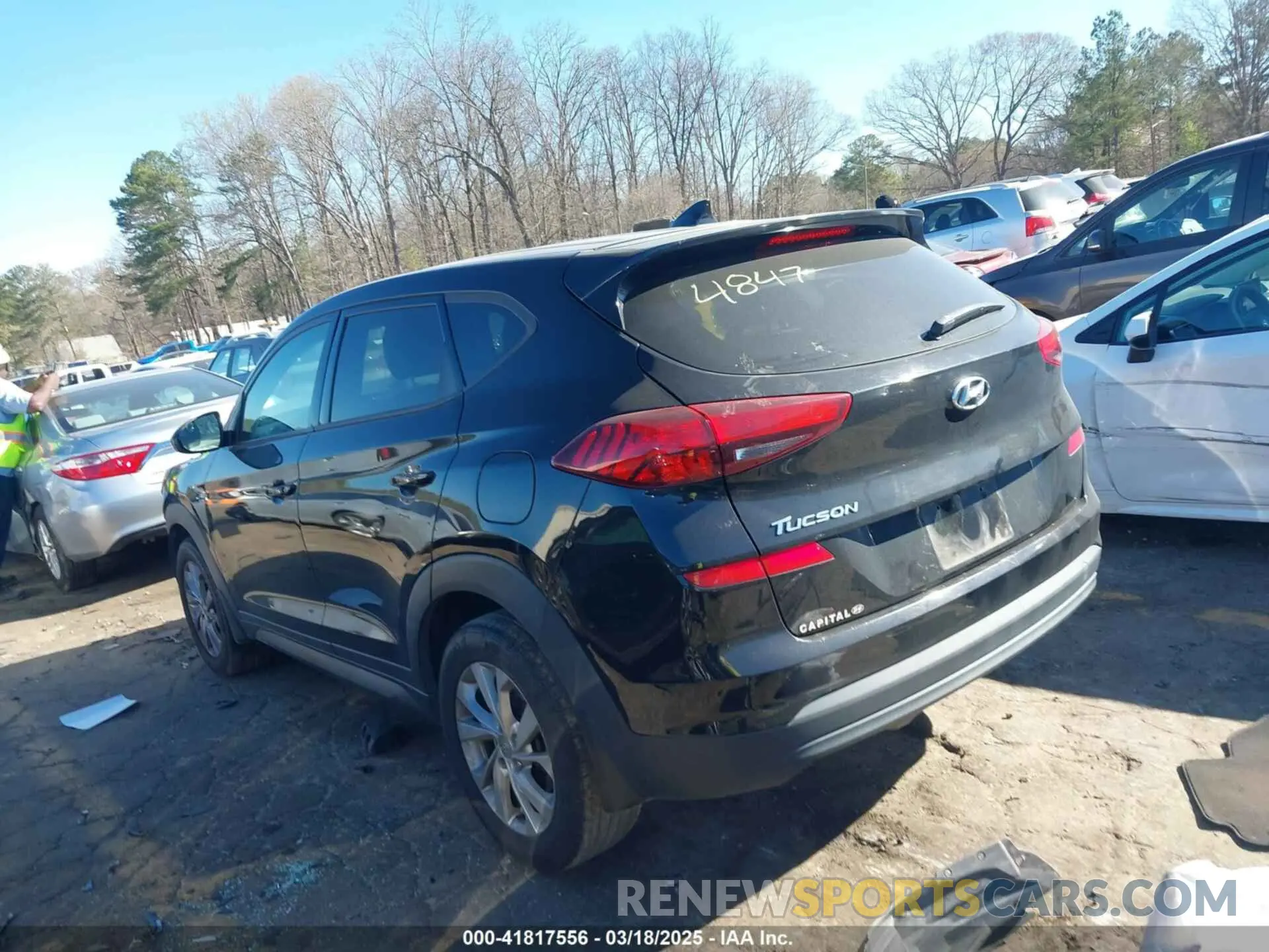 3 fotografías del automóvil dañado KM8J23A40MU334847 HYUNDAI TUCSON 2021