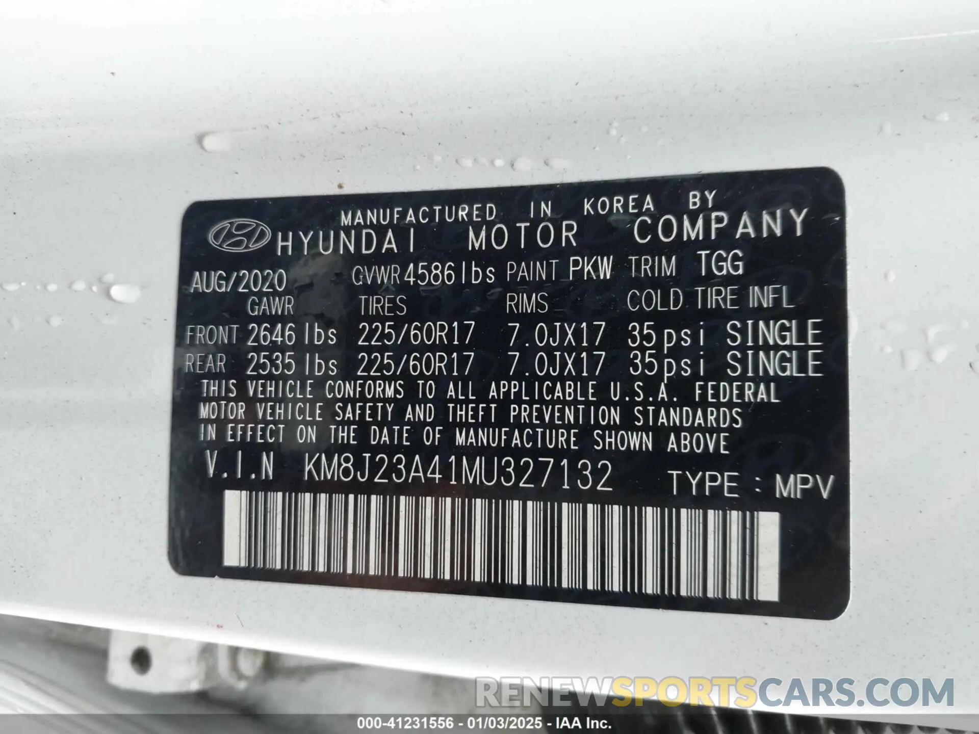 9 fotografías del automóvil dañado KM8J23A41MU327132 HYUNDAI TUCSON 2021
