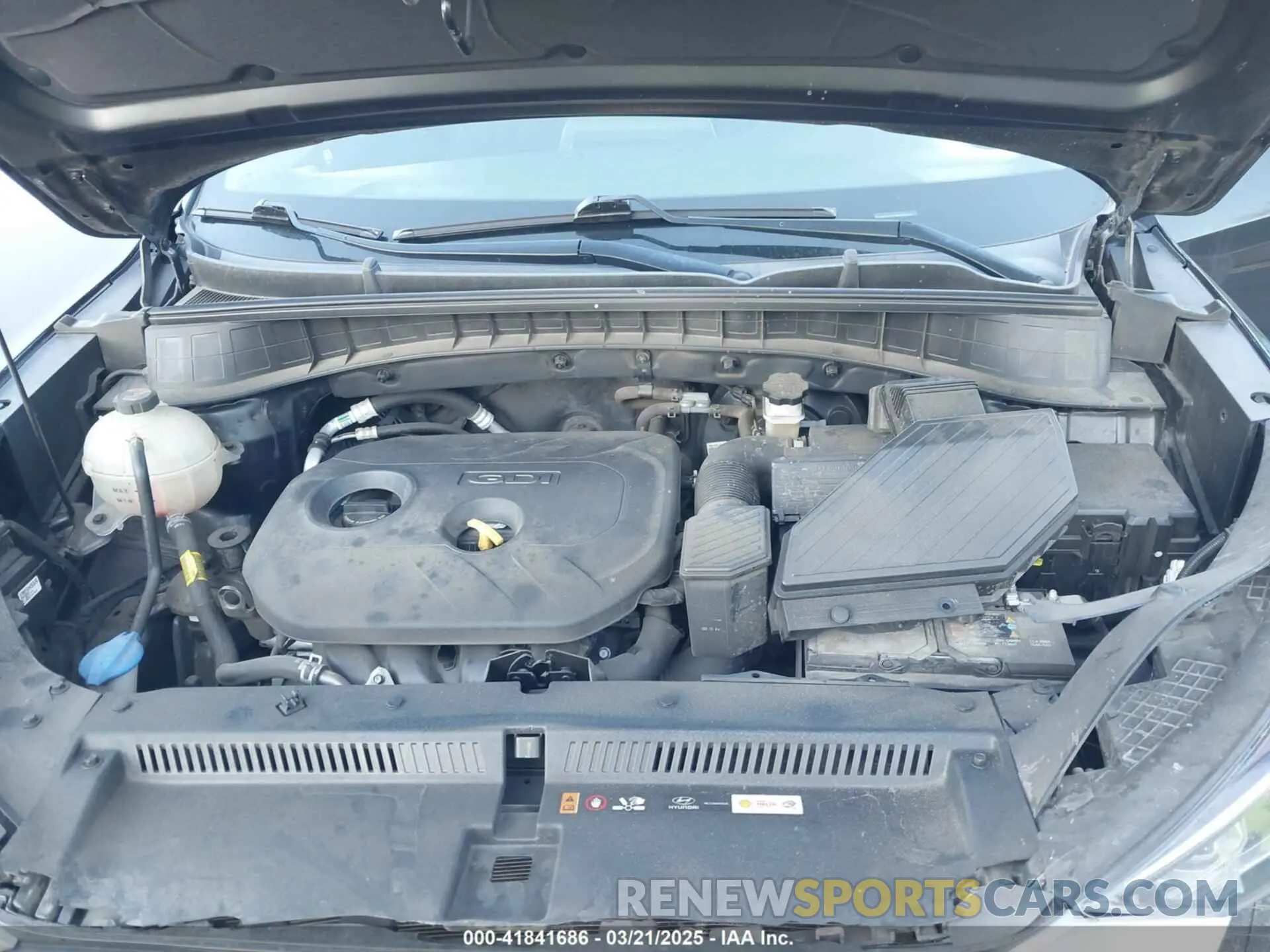 10 fotografías del automóvil dañado KM8J23A43MU384254 HYUNDAI TUCSON 2021