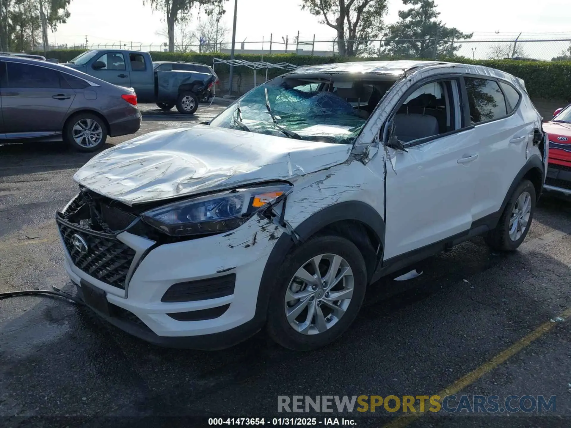 2 fotografías del automóvil dañado KM8J23A45MU339073 HYUNDAI TUCSON 2021