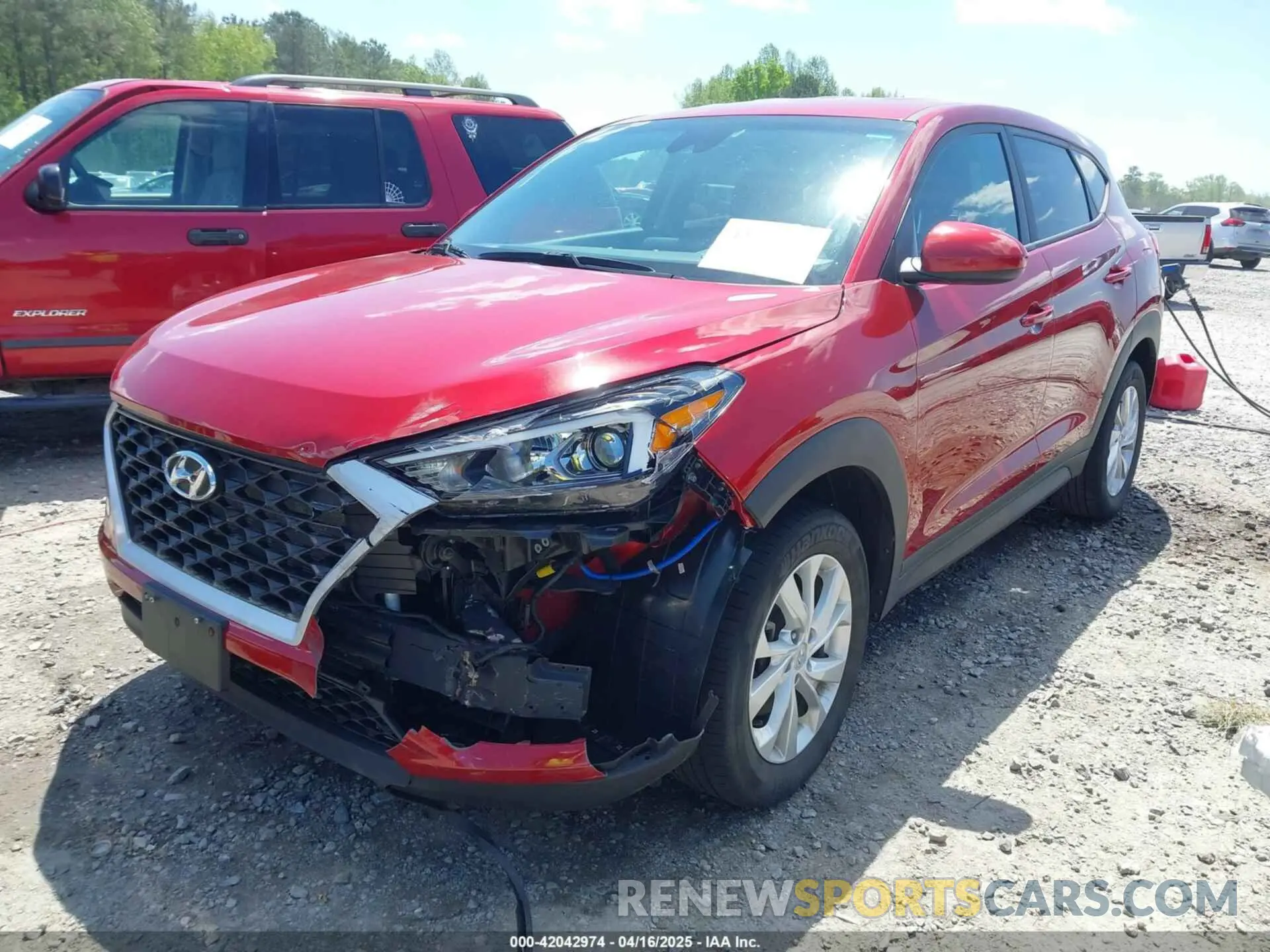 2 fotografías del automóvil dañado KM8J23A47MU379915 HYUNDAI TUCSON 2021