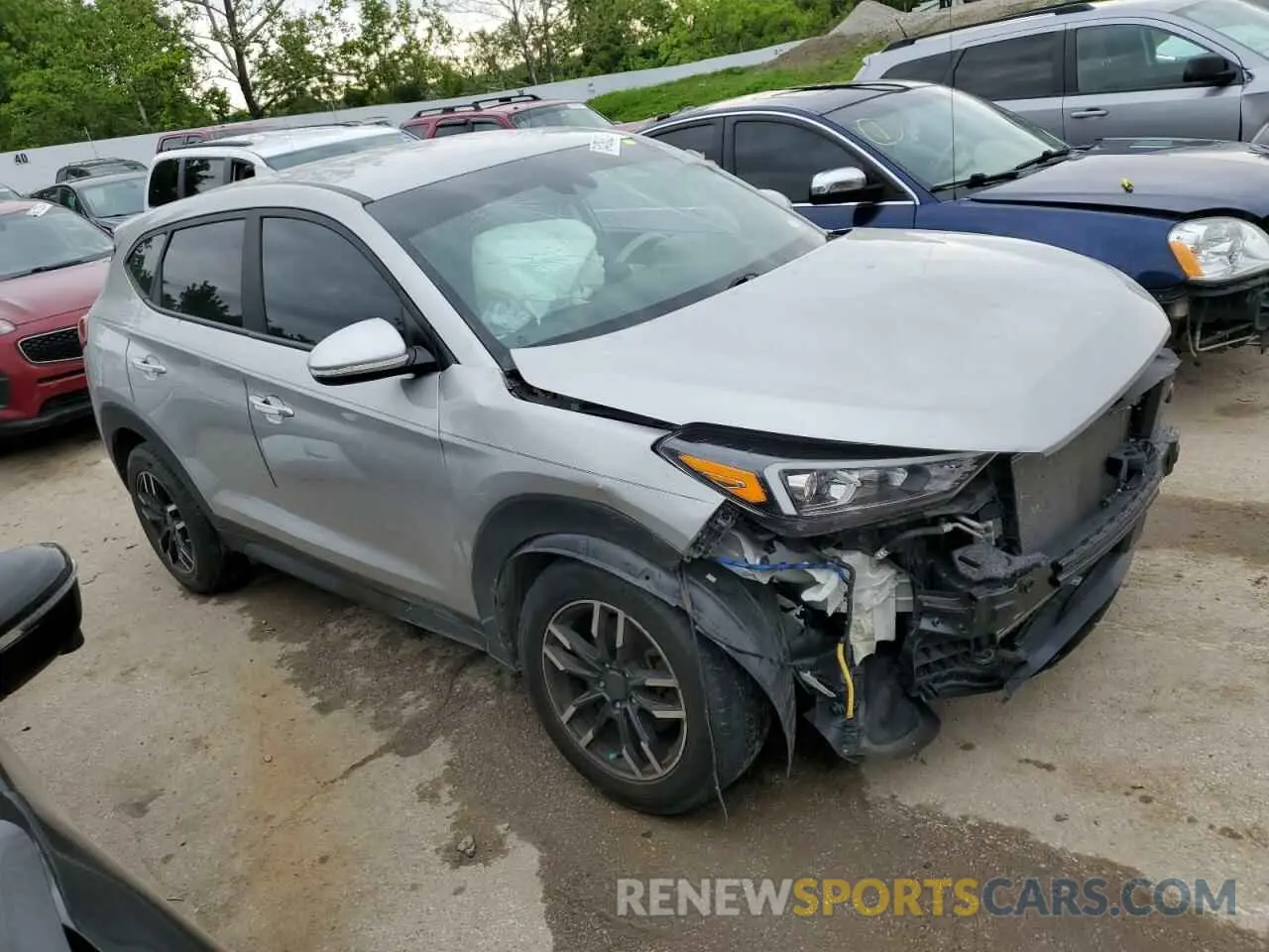4 fotografías del automóvil dañado KM8J23A49MU336712 HYUNDAI TUCSON 2021