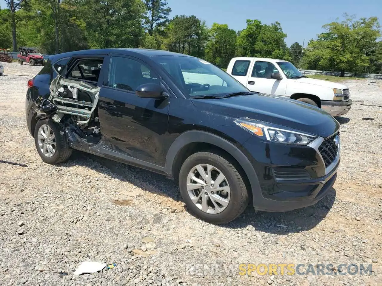 4 fotografías del automóvil dañado KM8J23A49MU360430 HYUNDAI TUCSON 2021