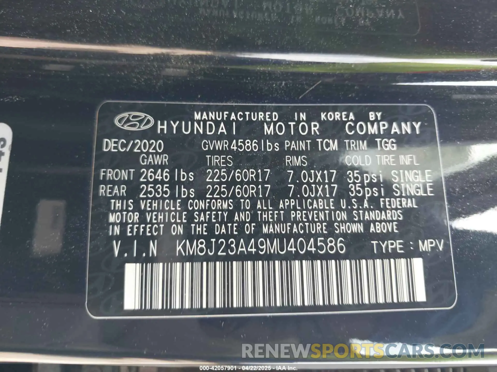 9 fotografías del automóvil dañado KM8J23A49MU404586 HYUNDAI TUCSON 2021