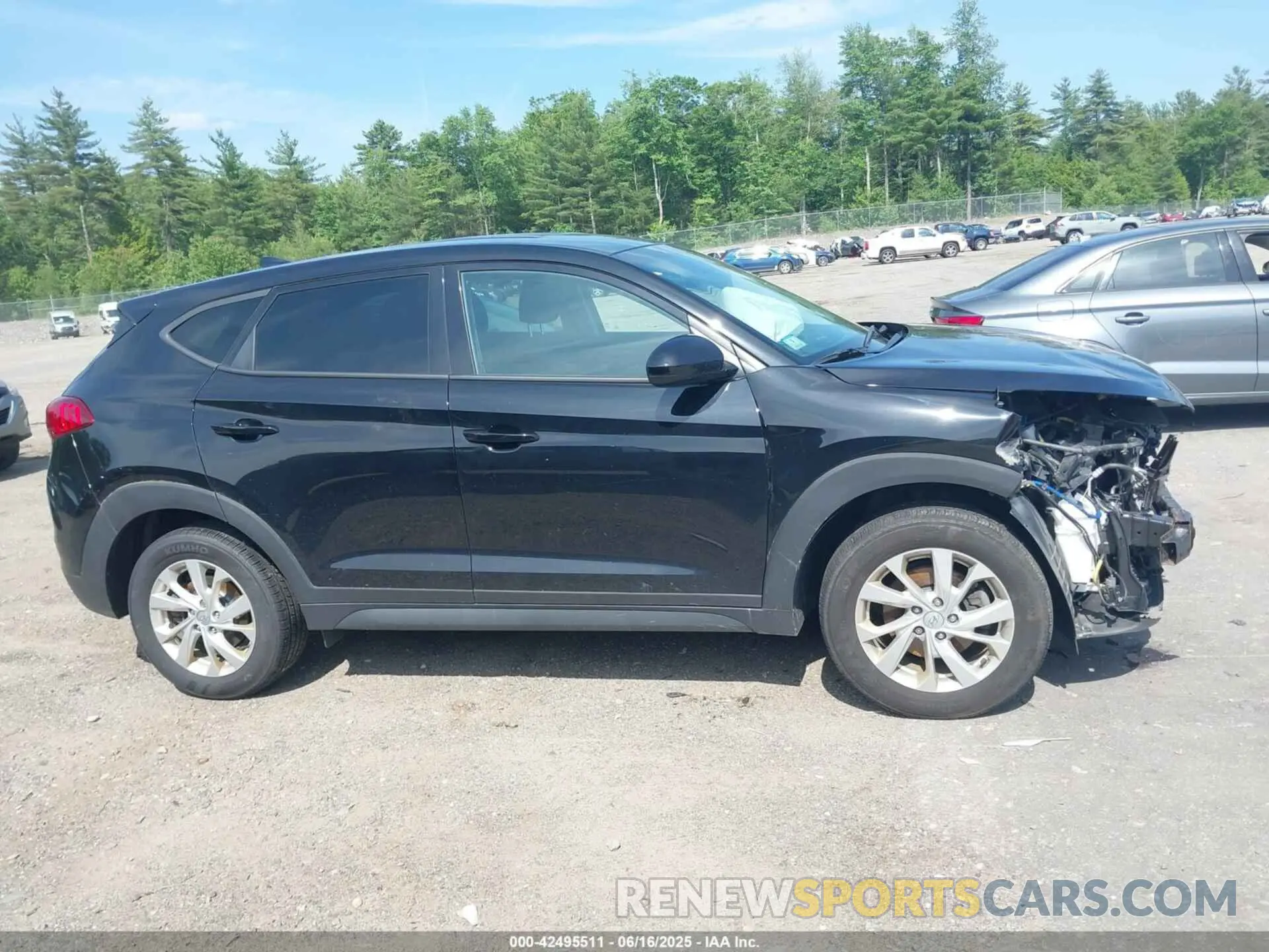 14 fotografías del automóvil dañado KM8J2CA43MU383007 HYUNDAI TUCSON 2021