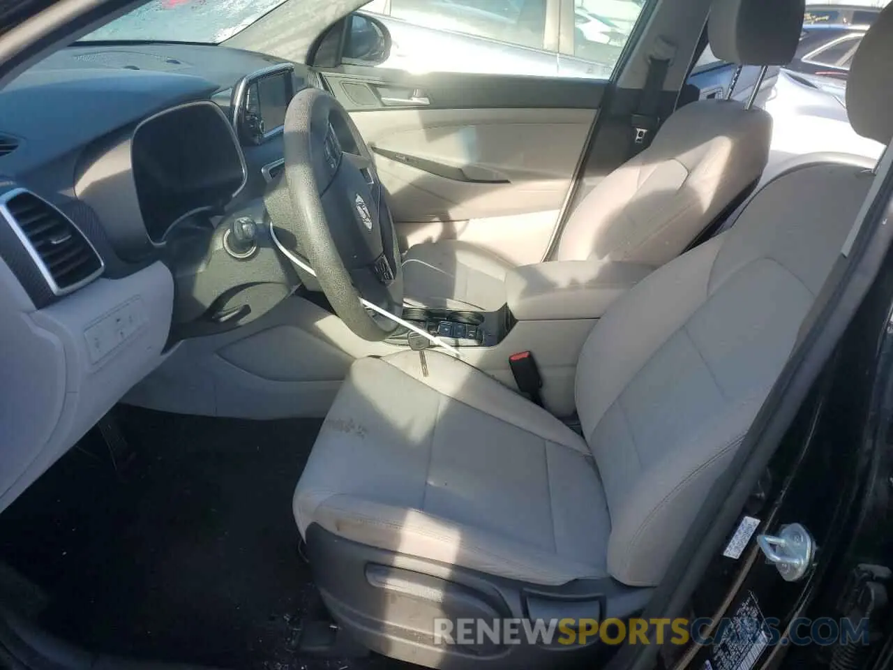 7 fotografías del automóvil dañado KM8J2CA45MU390962 HYUNDAI TUCSON 2021