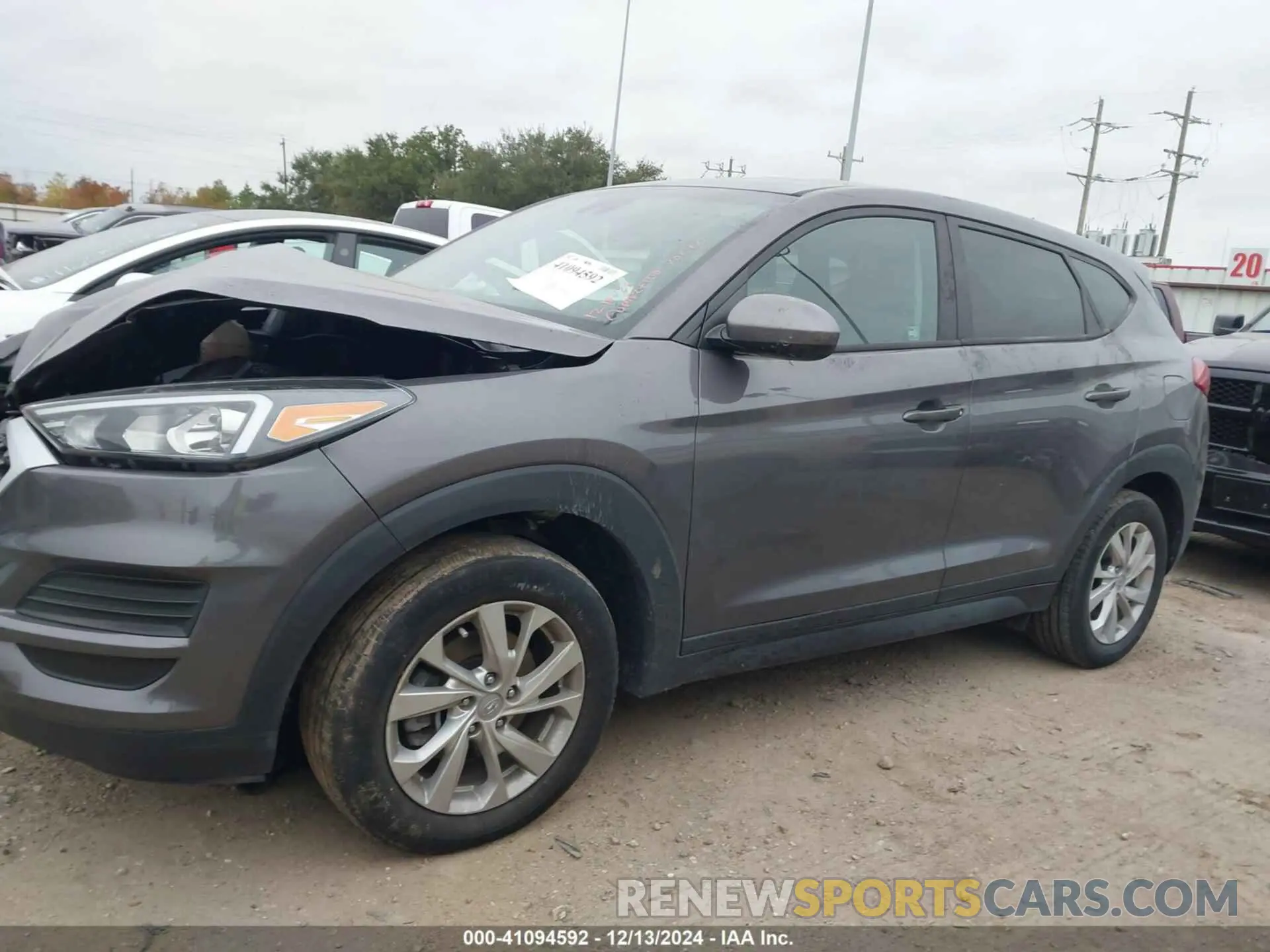 14 fotografías del automóvil dañado KM8J2CA47MU391000 HYUNDAI TUCSON 2021