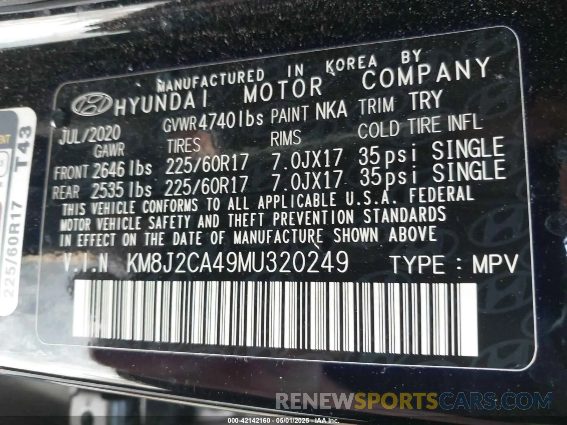 9 fotografías del automóvil dañado KM8J2CA49MU320249 HYUNDAI TUCSON 2021