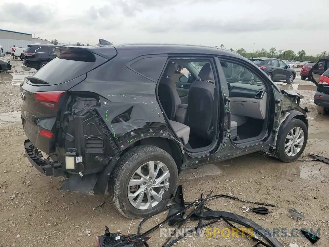 3 fotografías del automóvil dañado KM8J33A40MU297201 HYUNDAI TUCSON 2021