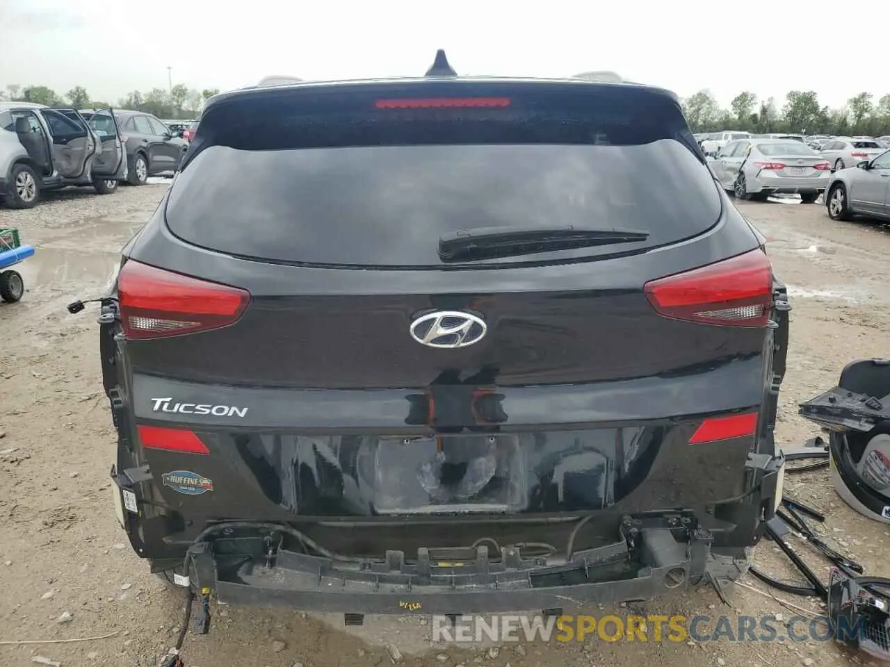 6 fotografías del automóvil dañado KM8J33A40MU297201 HYUNDAI TUCSON 2021