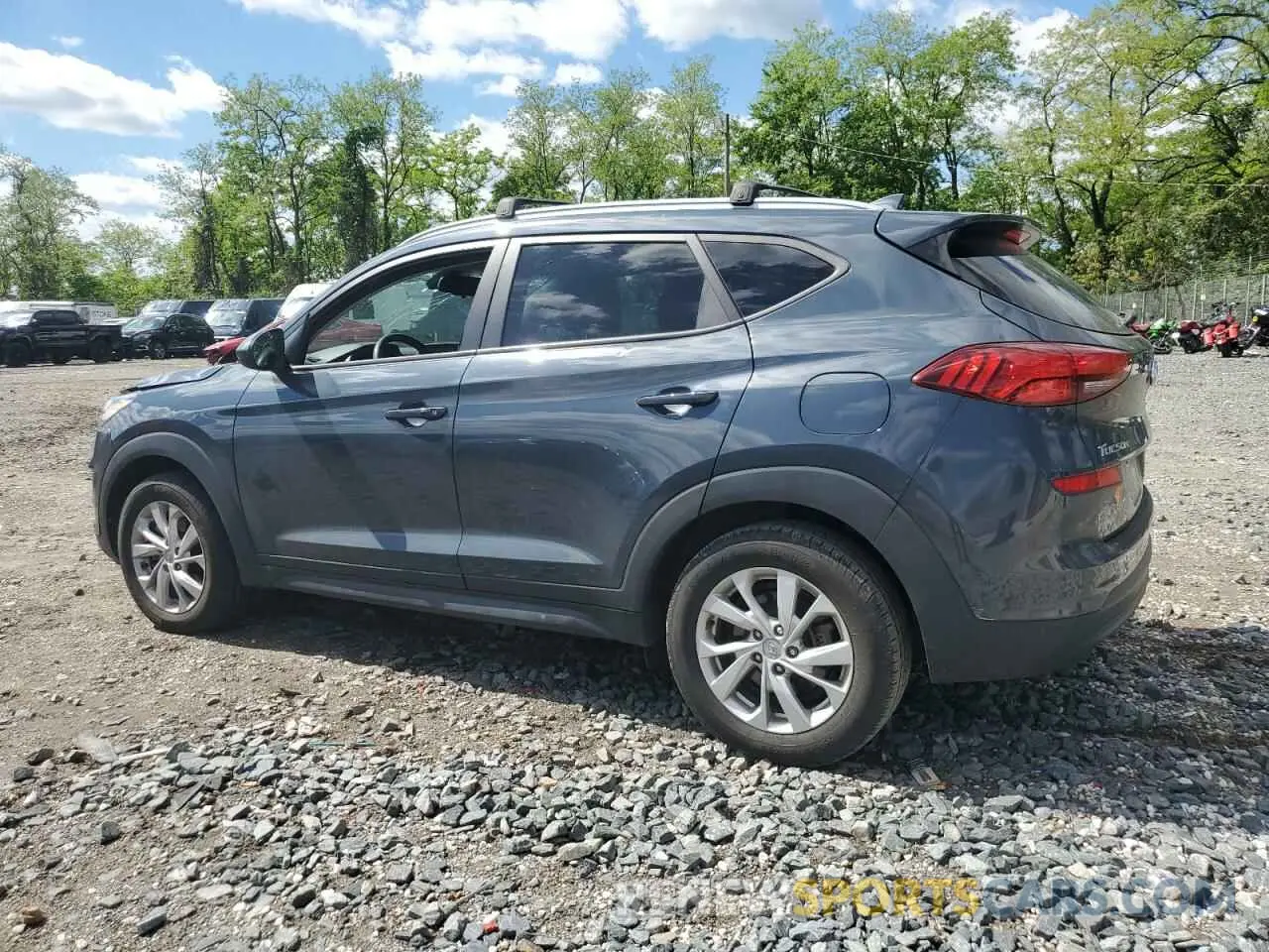 2 fotografías del automóvil dañado KM8J33A43MU306666 HYUNDAI TUCSON 2021