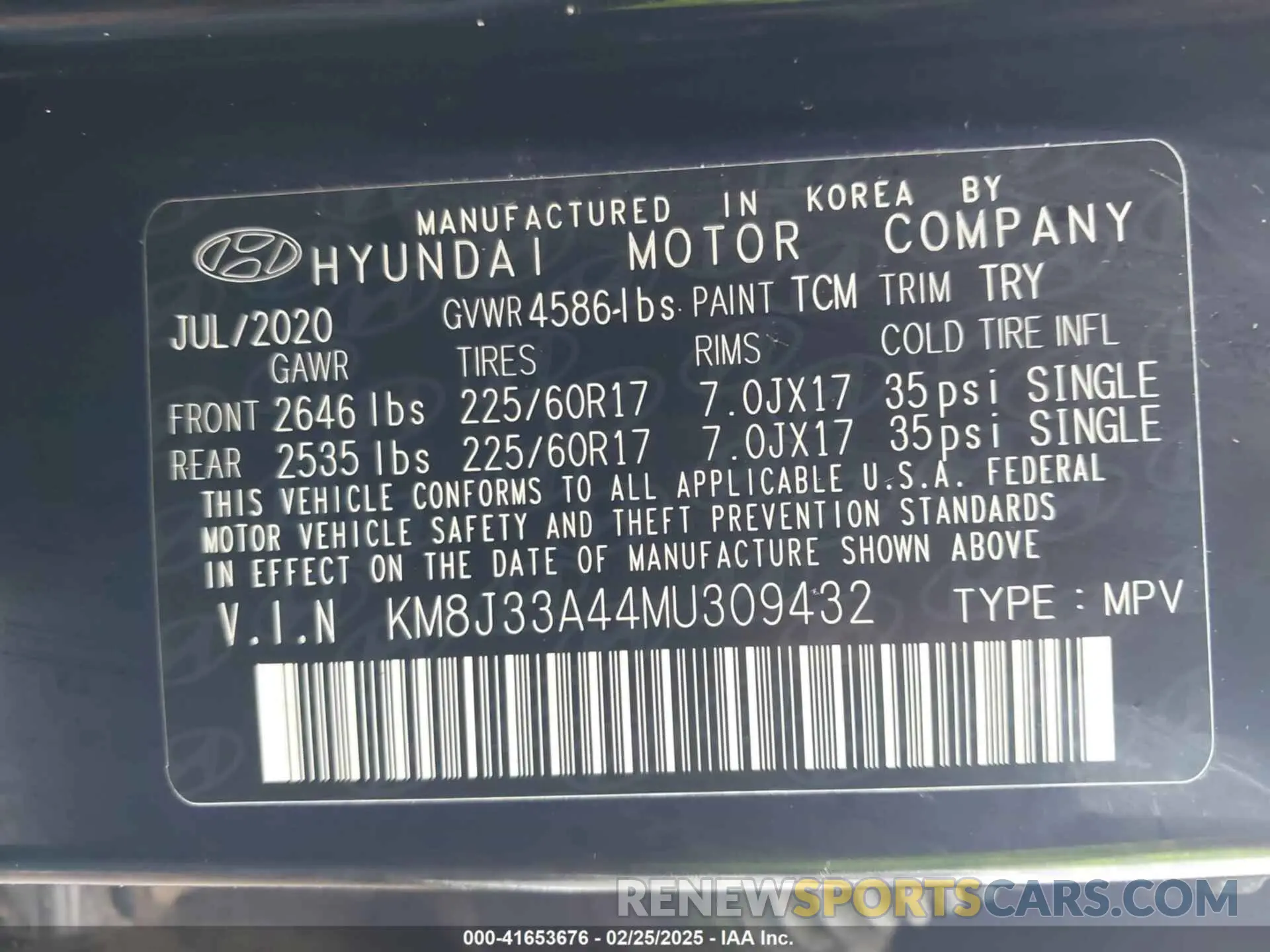 9 fotografías del automóvil dañado KM8J33A44MU309432 HYUNDAI TUCSON 2021
