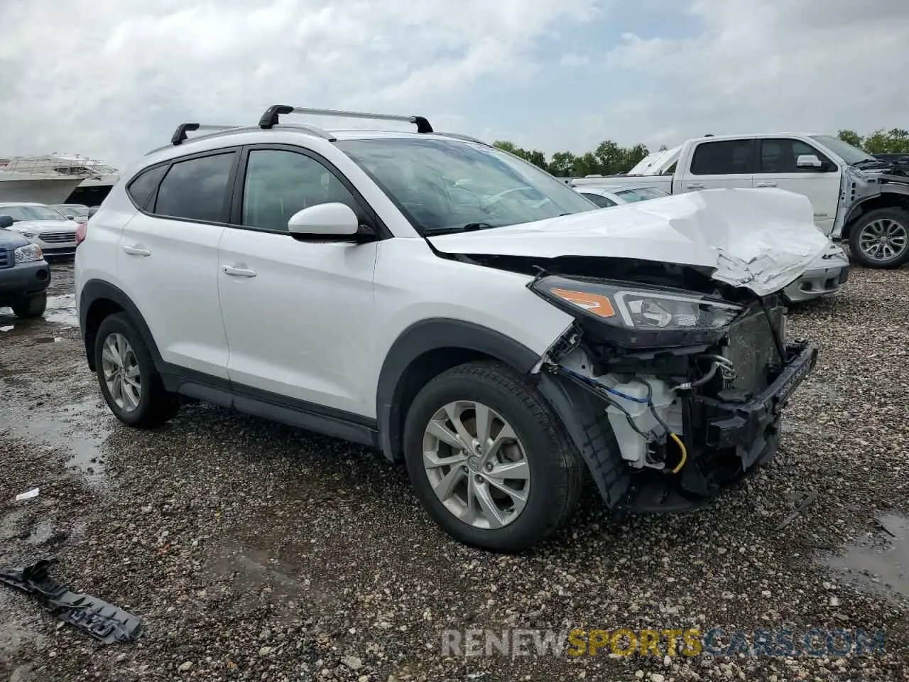 4 fotografías del automóvil dañado KM8J33A45MU341418 HYUNDAI TUCSON 2021