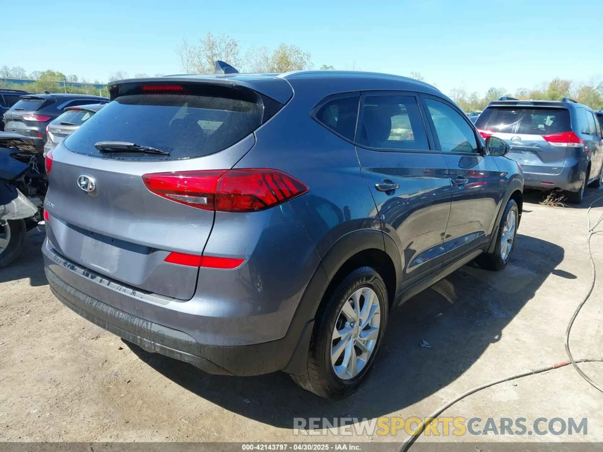 4 fotografías del automóvil dañado KM8J33A45MU359613 HYUNDAI TUCSON 2021
