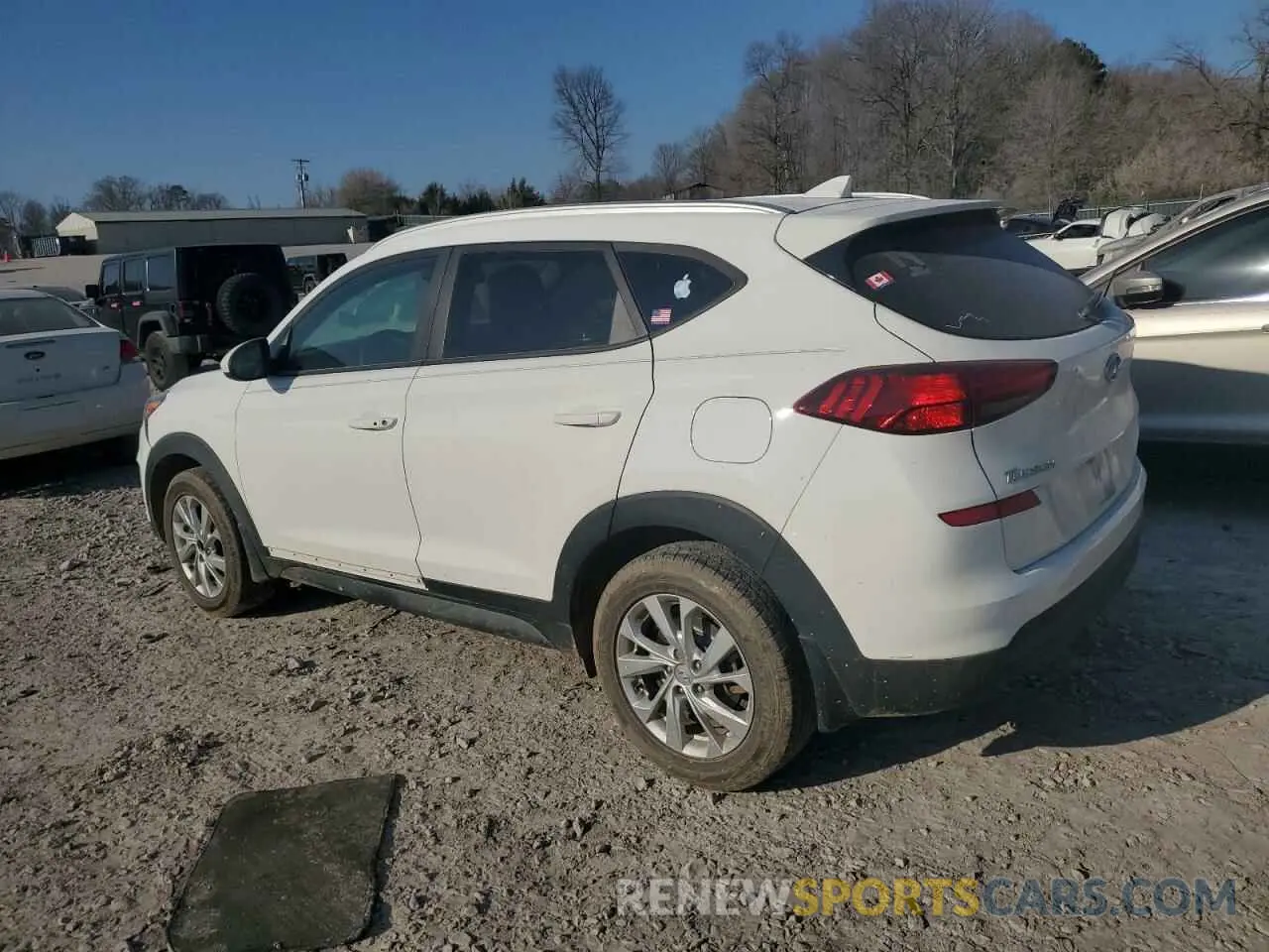 2 fotografías del automóvil dañado KM8J33A47MU331070 HYUNDAI TUCSON 2021